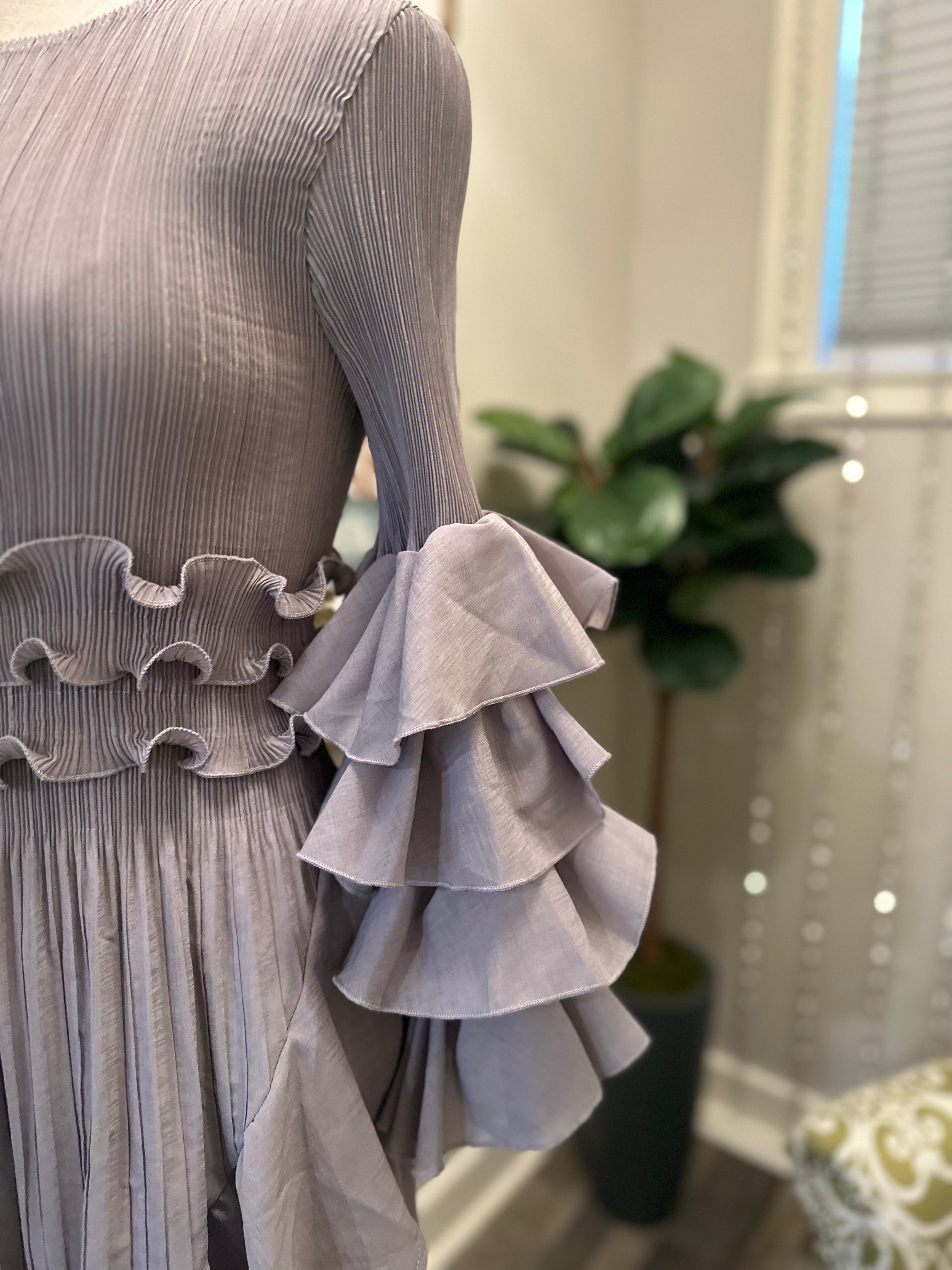 Valencia Dress-Gray