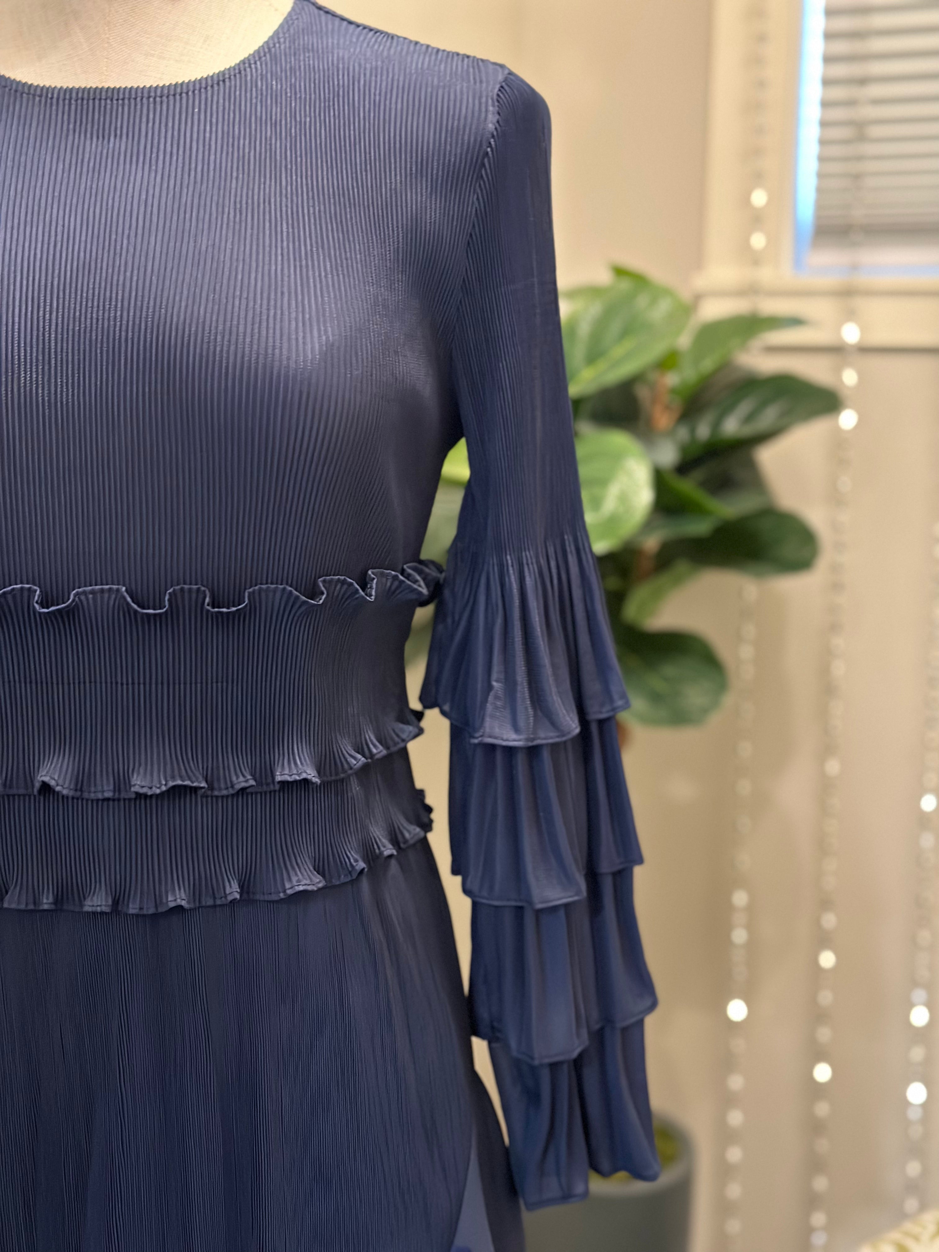 Valencia Dress-Navy