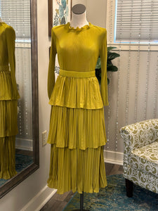 Katrina Dress-Chartreuse