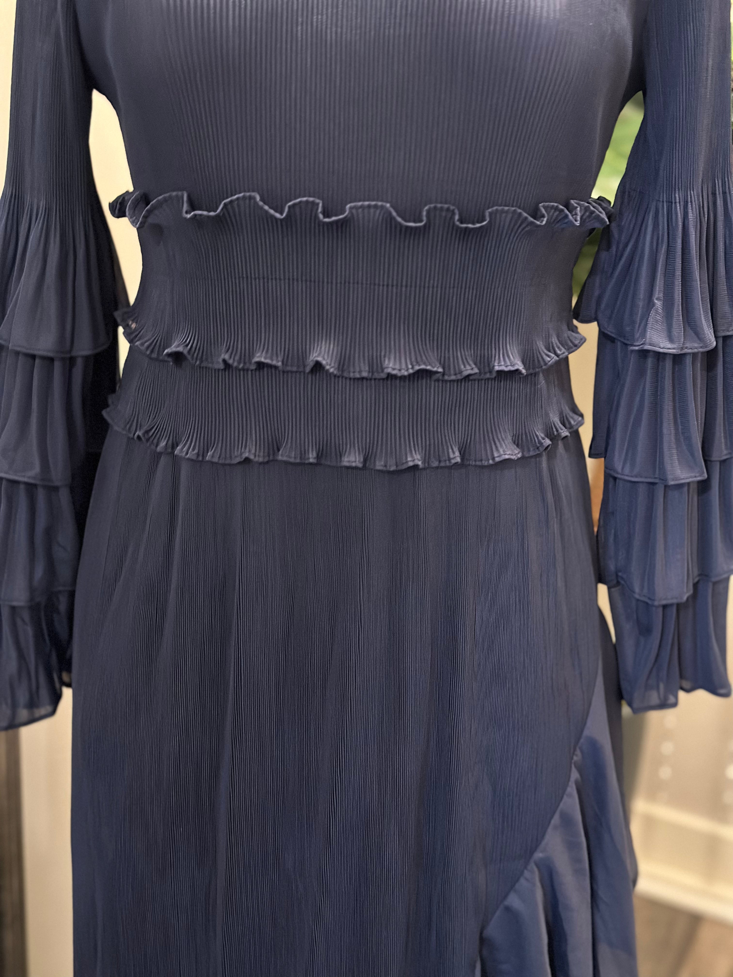 Valencia Dress-Navy