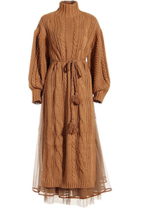 2pc Karly Sweater Dress with Tulle Skirt