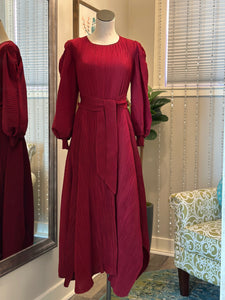 Addison Dress-Burgundy