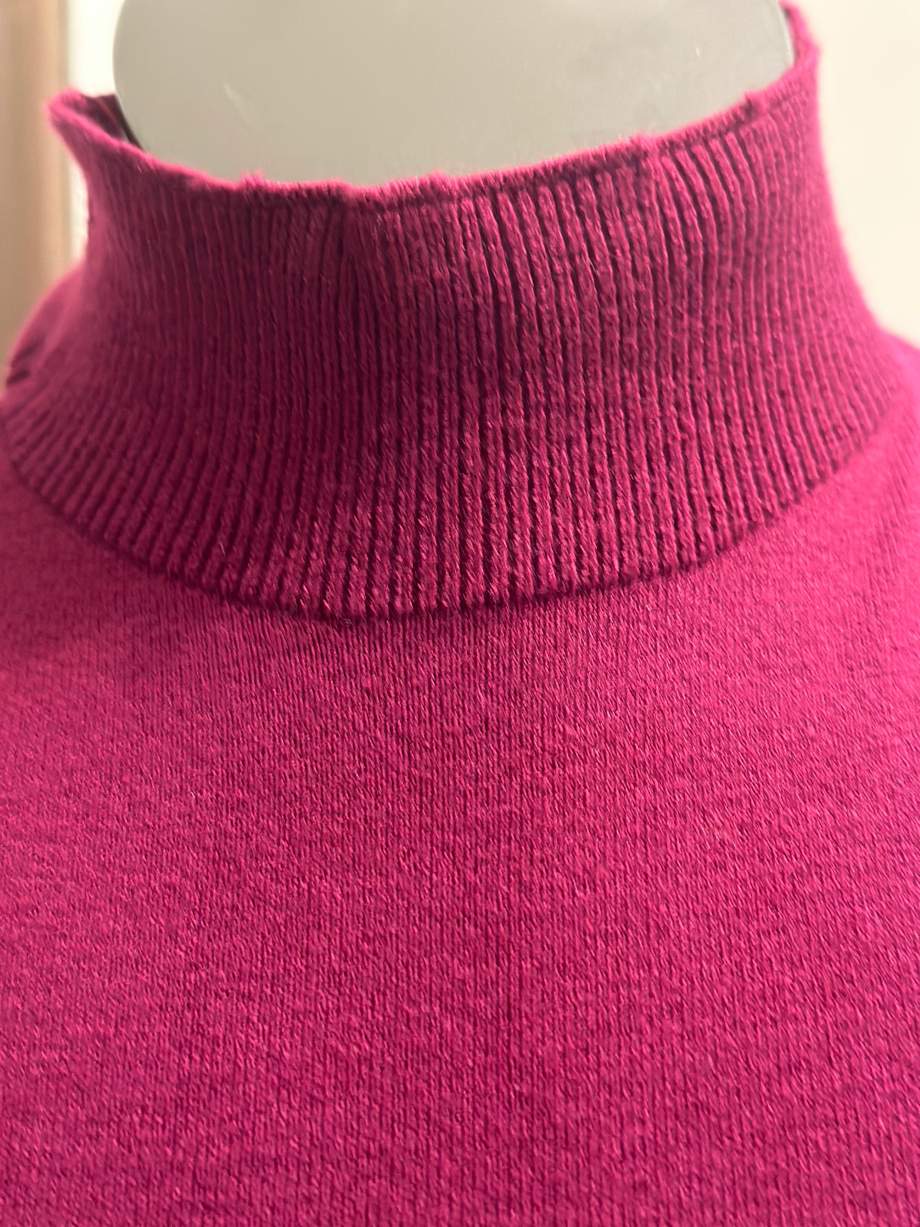 Jalena Sweater Dress-Magenta