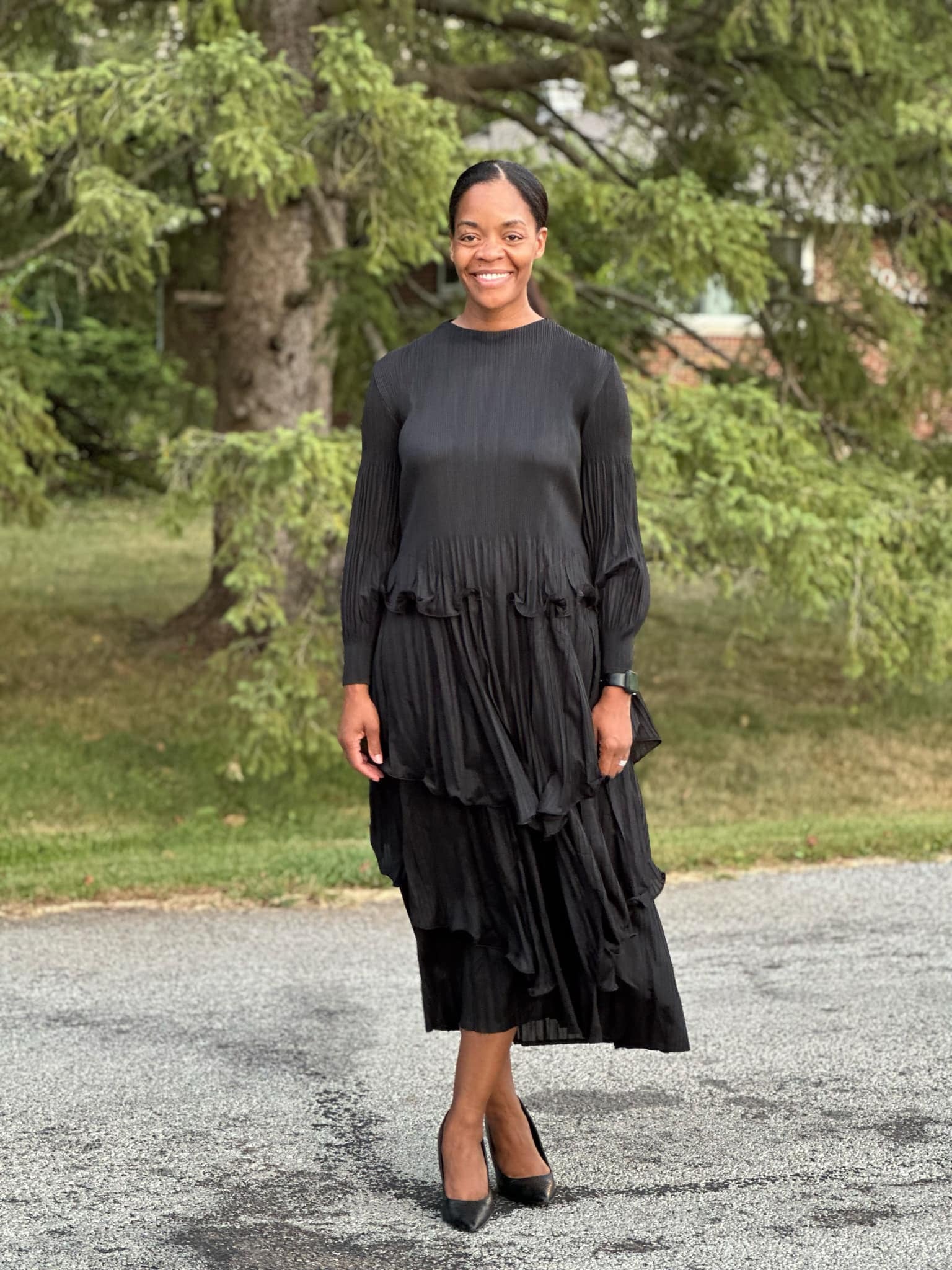Black Ruffle Skirt Long Sleeve Dress Mock Neck Long Sleeve Pleated Waist Tiered Ruffle Mini Dress Black Ruffle Skirt Long Sleeve Dress Mock Neck Long Sleeve Pleated Waist Tiered Ruffle Mini Dress