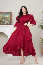 Anastasia Dress-Claret