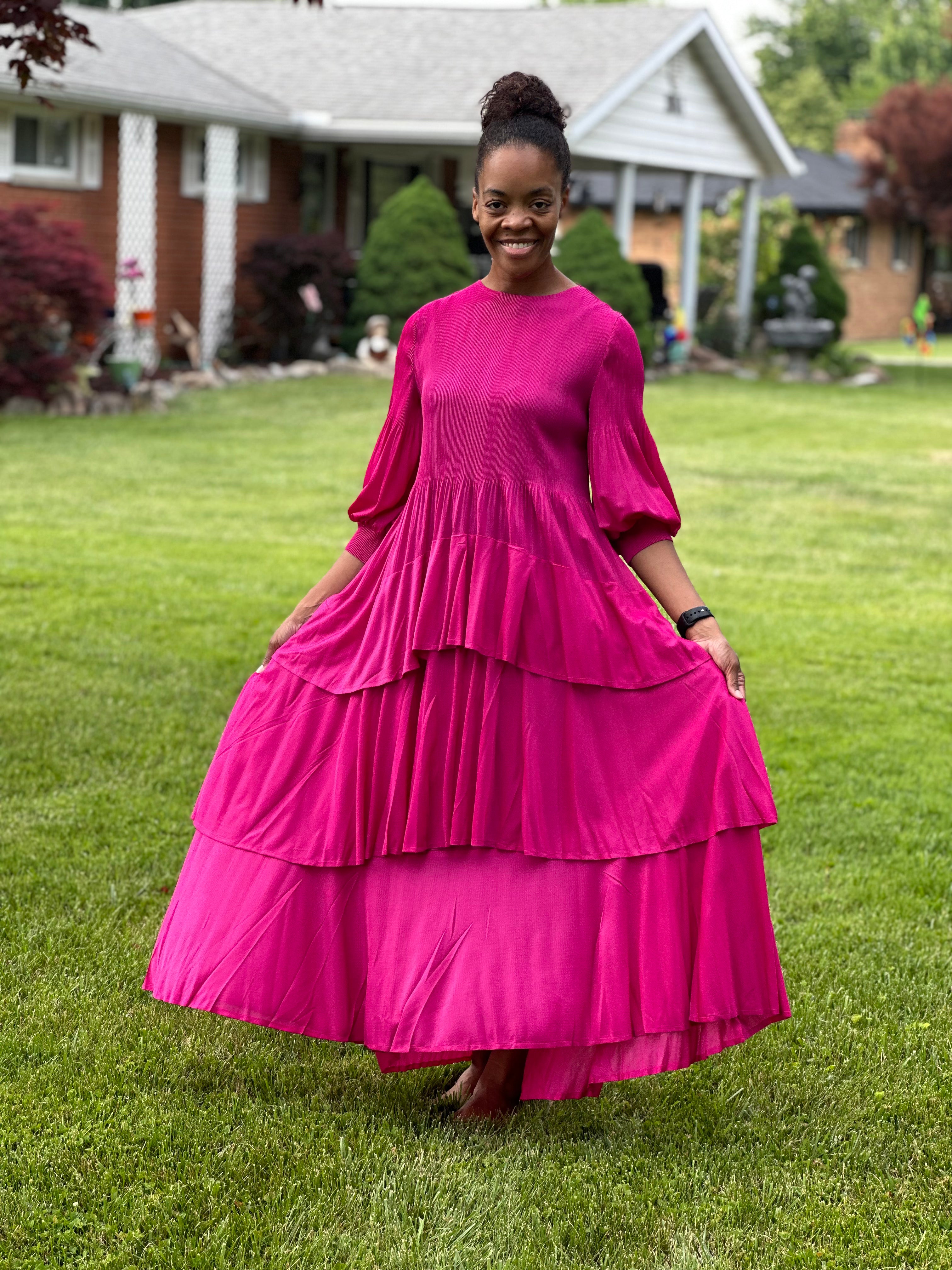 Remington Dress-Fuchsia