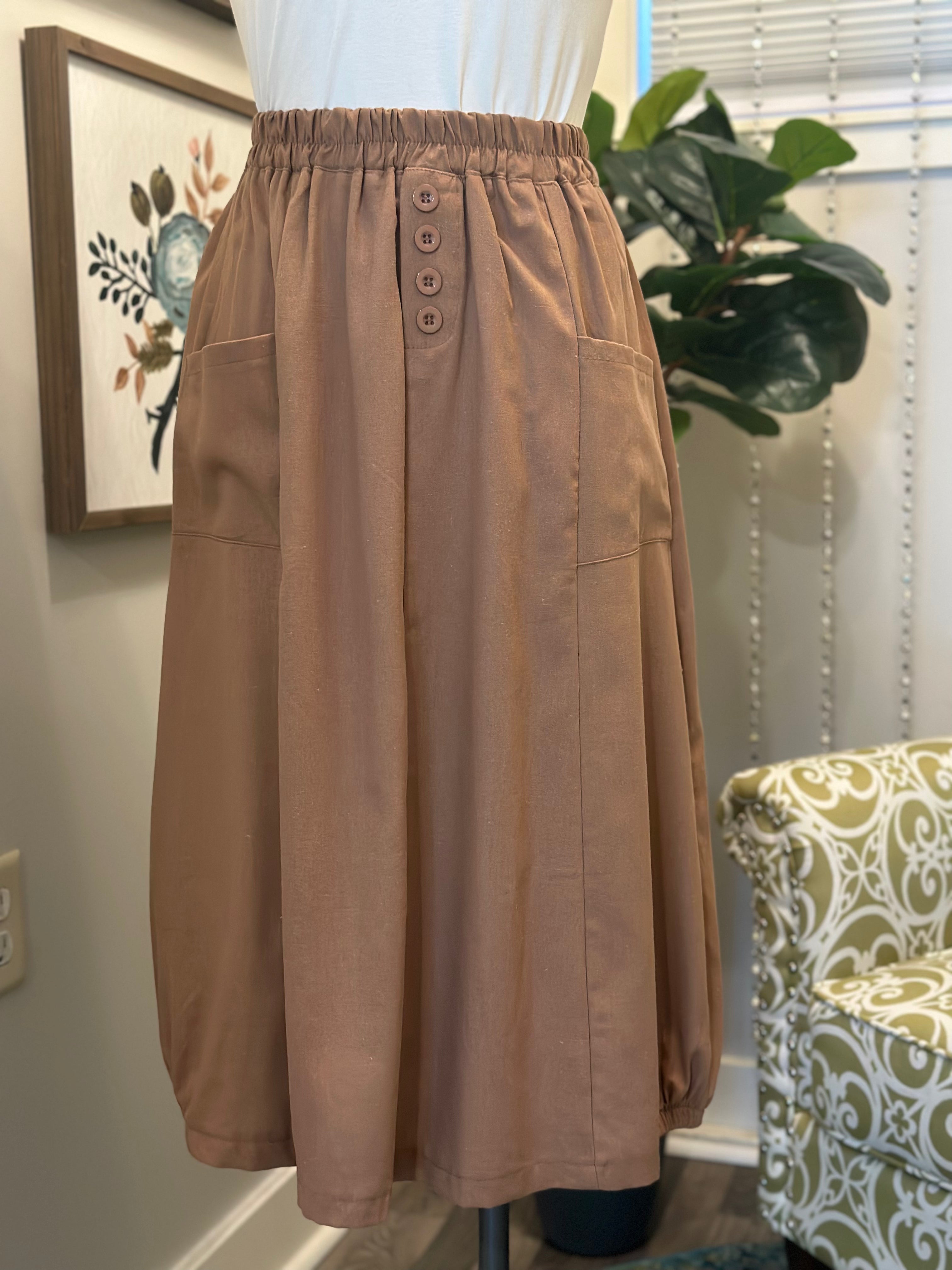 Hanna Skirt-Khaki