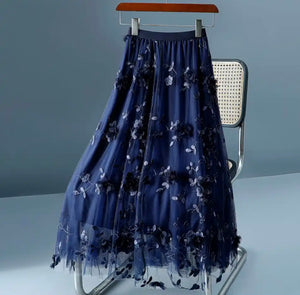 Tulle Skirt-Navy