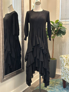 Rachel Midi Dress-Black