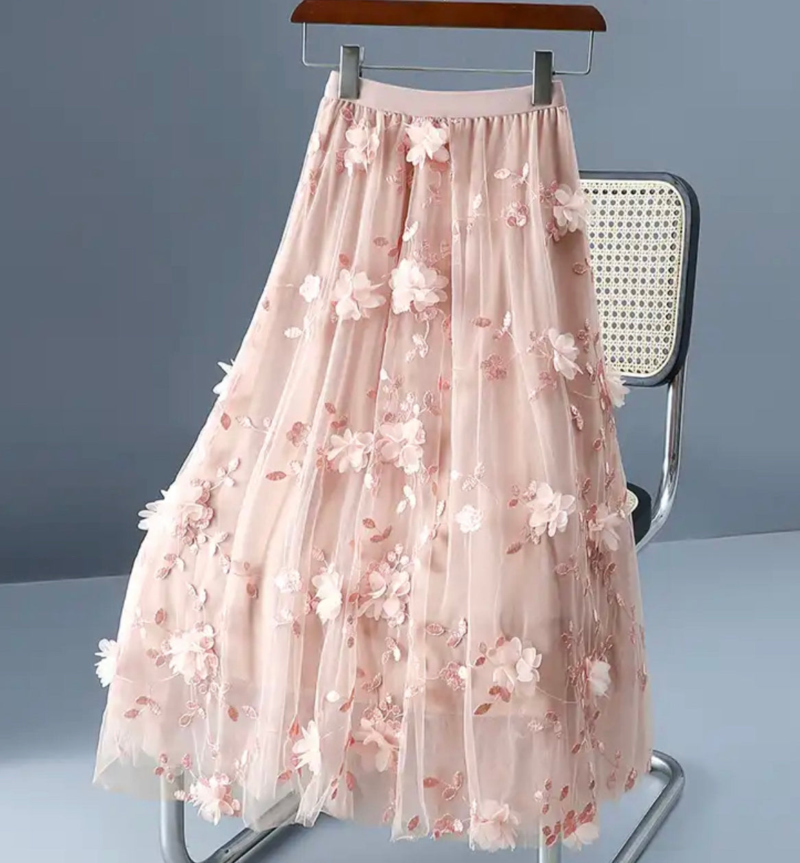 Tulle Skirt-Pink