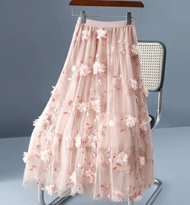 Tulle Skirt-Pink