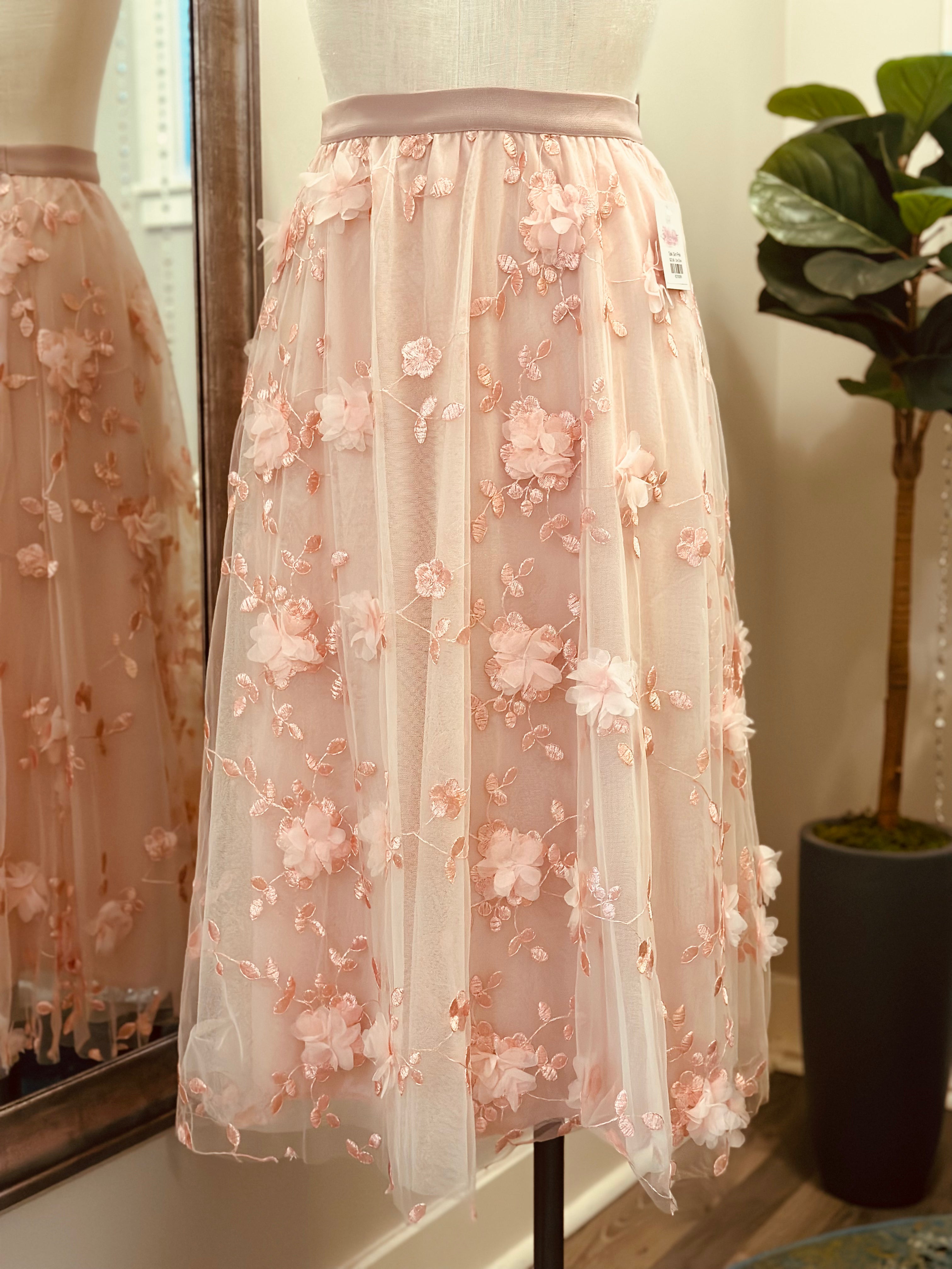 Tulle Skirt-Pink