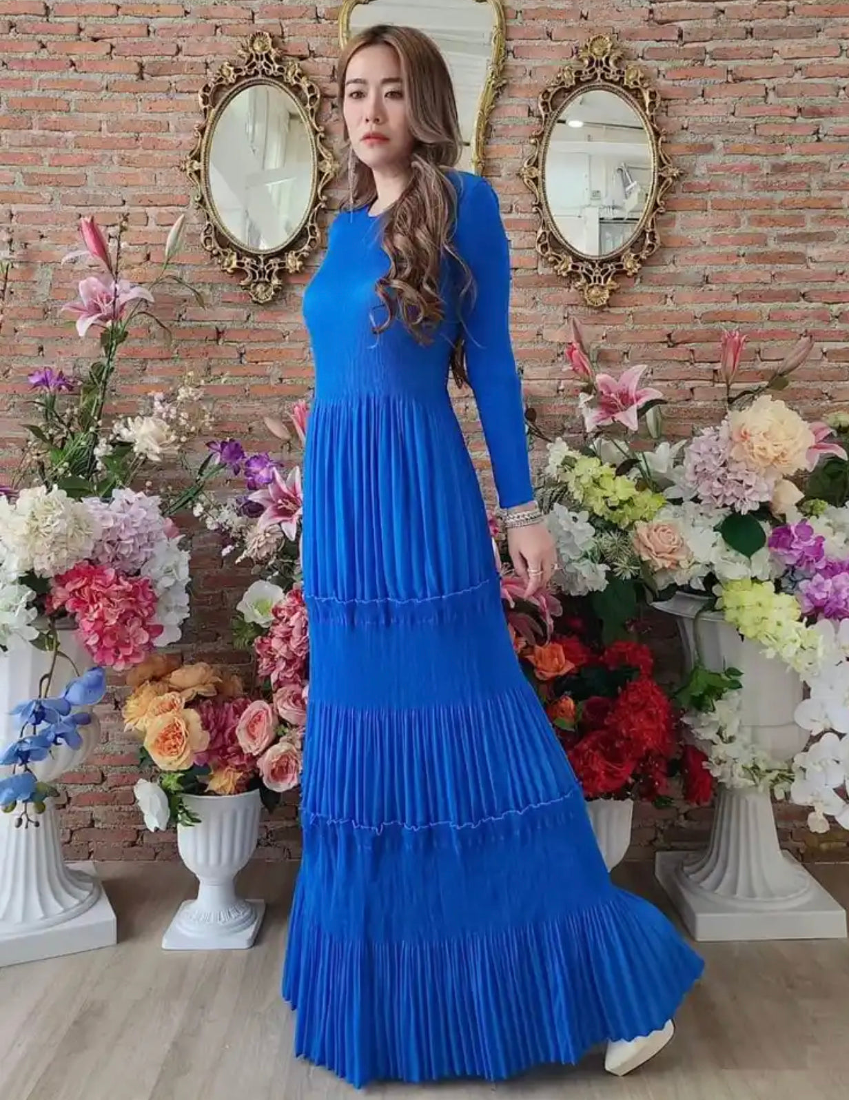 Delaney Maxi Dress-Blue