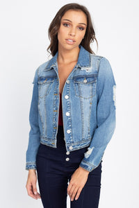 Distressed Denim Jacket