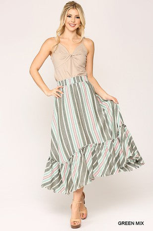 Mary Stripe Skirt