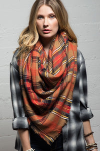 Paisley Plaid Scarf