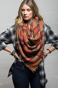 Paisley Plaid Scarf
