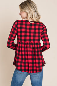 Buffalo Plaid Baby Doll Tunic