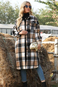 Paige Plaid Long Jacket
