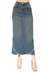 Joslyn Denim Maxi Skirt