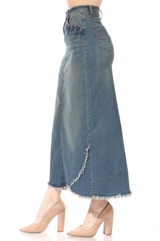 Joslyn Denim Maxi Skirt