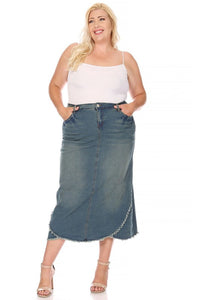 Joslyn Denim Maxi Skirt