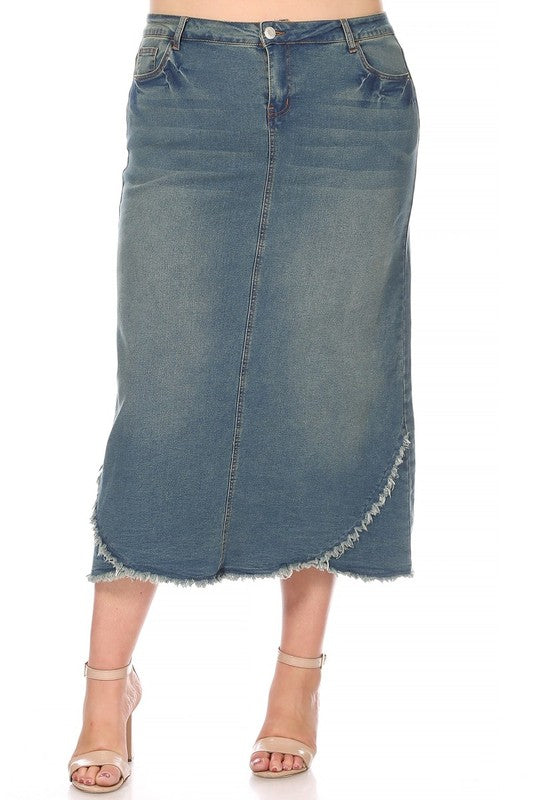 Joslyn Denim Maxi Skirt