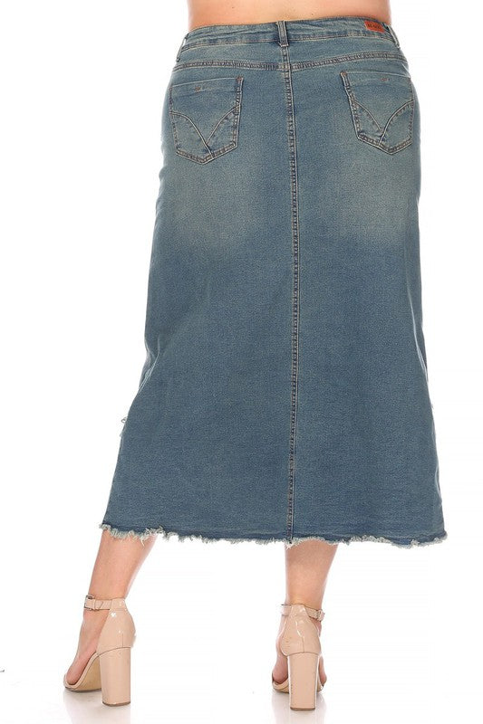 Joslyn Denim Maxi Skirt