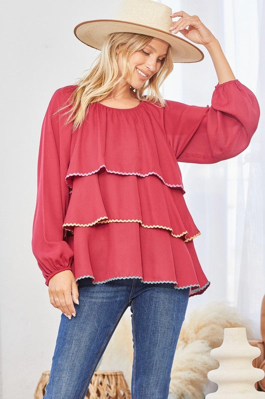 Alyssa Tiered Top
