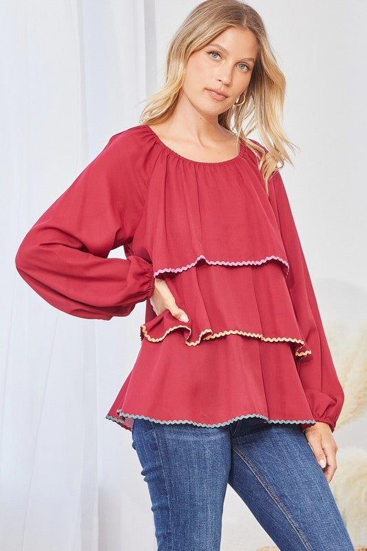 Alyssa Tiered Top