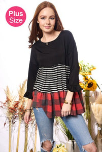 Plus Angie Tiered Tunic