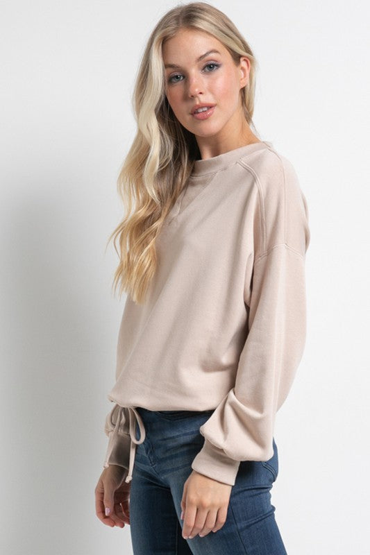 Adele Drawstring Knit Top of