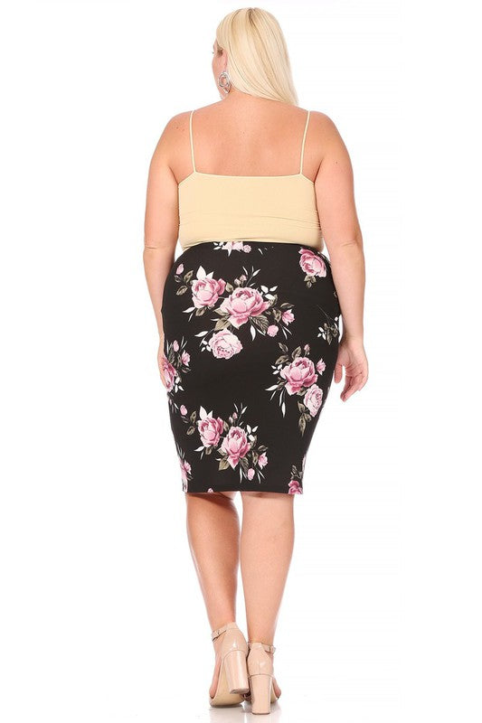 Bella Black and Plum Skirt