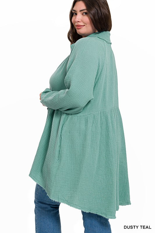 Plus Poppy Hi Lo Tunic