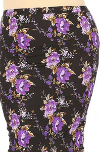 Bella Black Floral Skirt