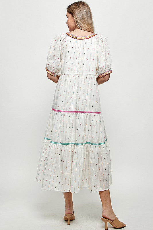 Tory Embroidered Dress