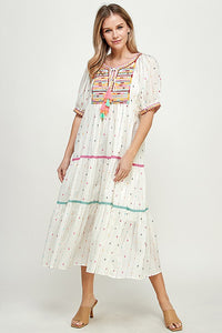 Tory Embroidered Dress