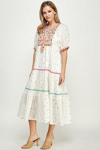 Tory Embroidered Dress