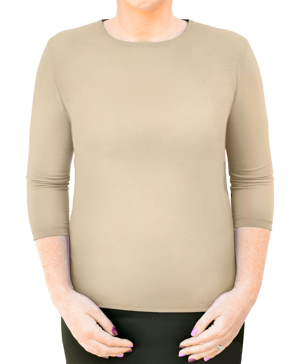 3/4 Sleeve Shell Top