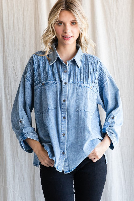 Charla Denim Top