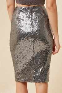 Sequin Pencil Skirt