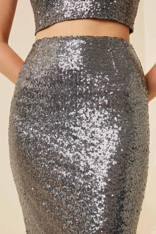 Sequin Pencil Skirt