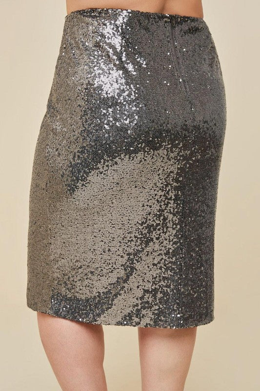 Sequin Pencil Skirt