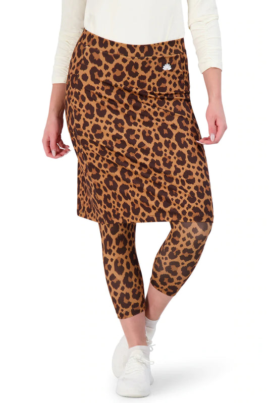 Leopard Snoga Fit  Athletic Skirt