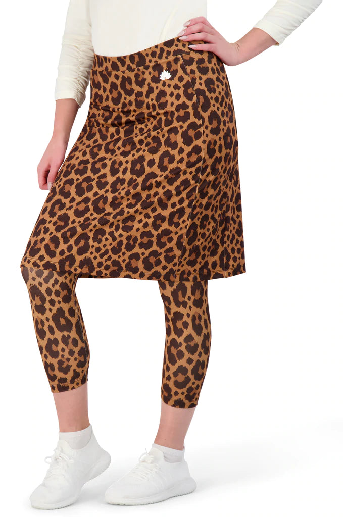 Leopard Snoga Fit  Athletic Skirt