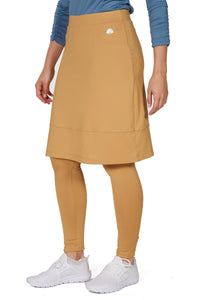 Snoga Mesh Long Leggings-Pale Gold
