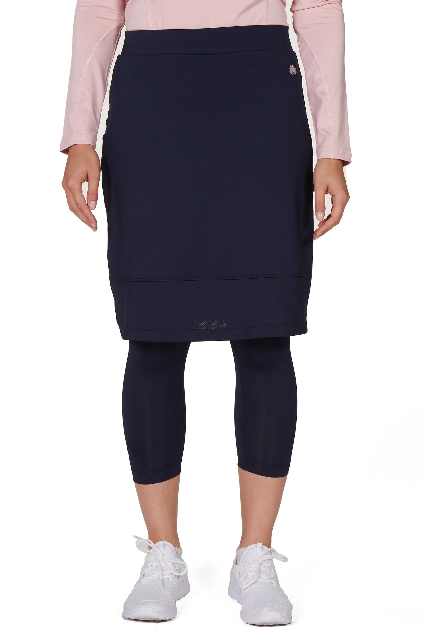 Snoga Mesh Athletic Skirt-Navy