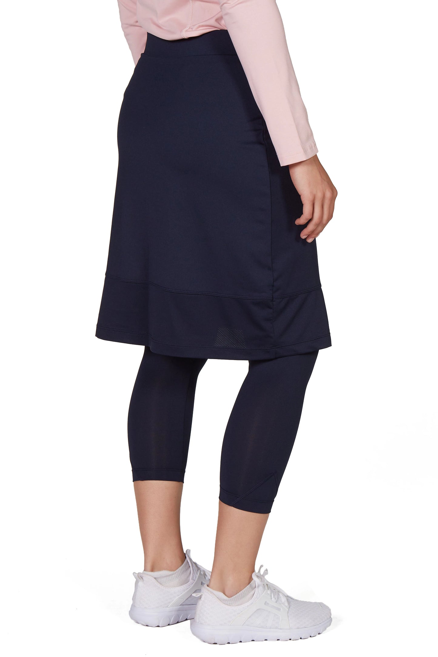 Snoga Mesh Athletic Skirt-Navy