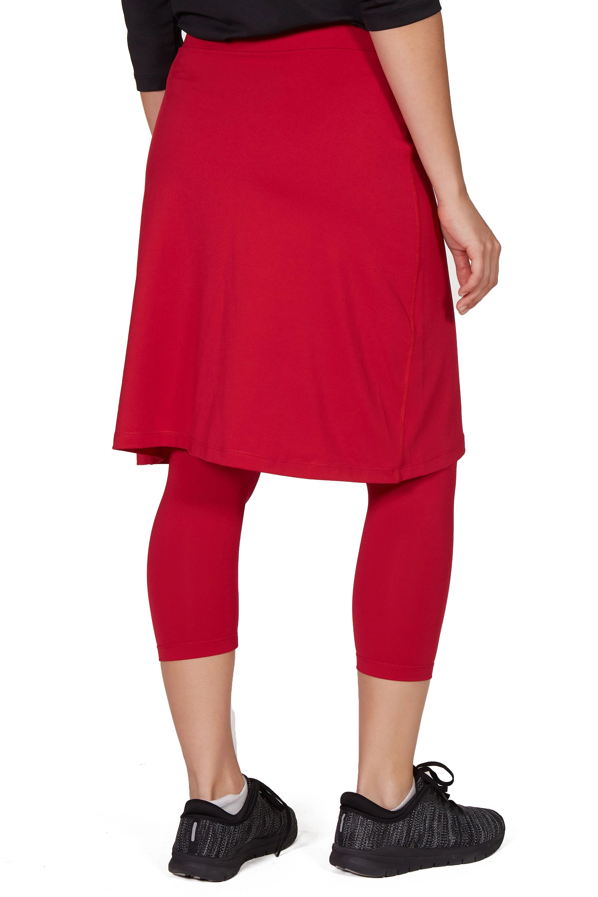 Red Snoga Faux Wrap Athletic Skirt