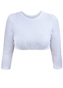 Cropped 3/4 Sleeve Shell Top